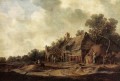 Cabanes paysannes au balai bien paysages Jan van Goyen